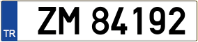 Truck License Plate